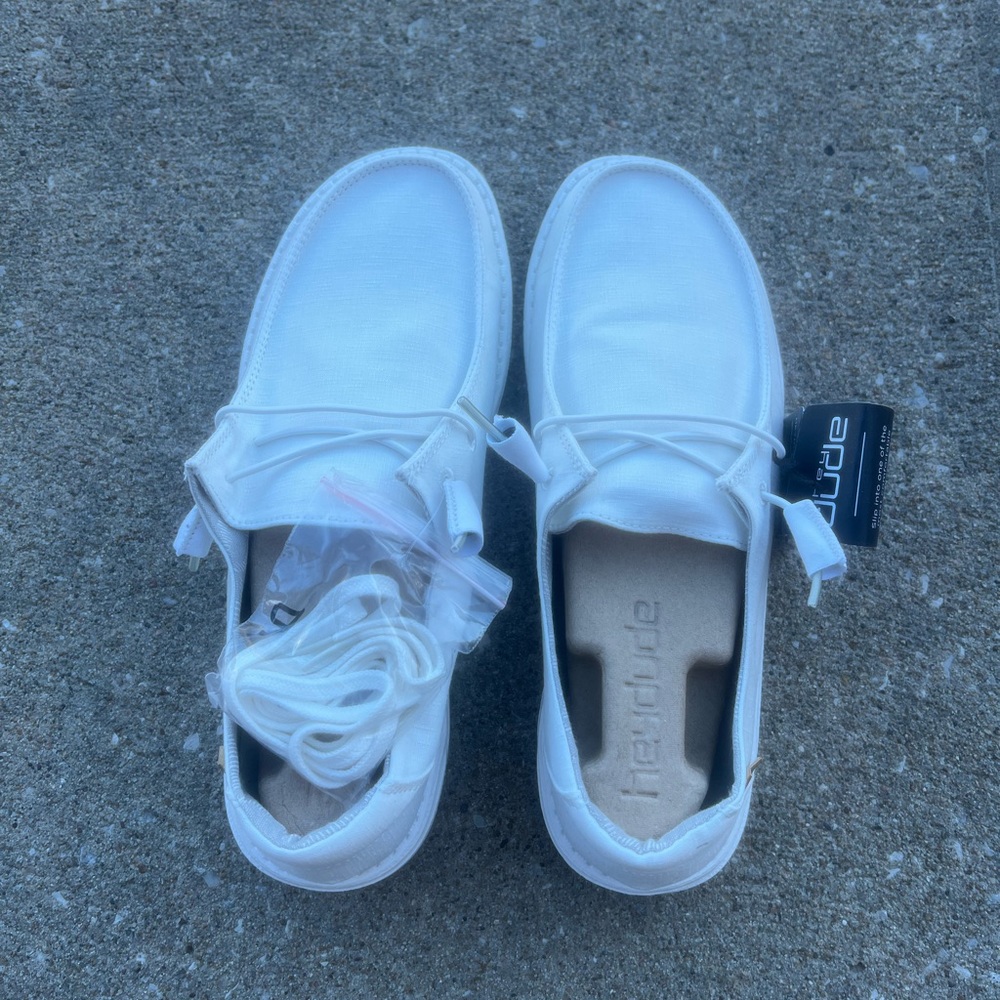 White Hey Dude Shoes